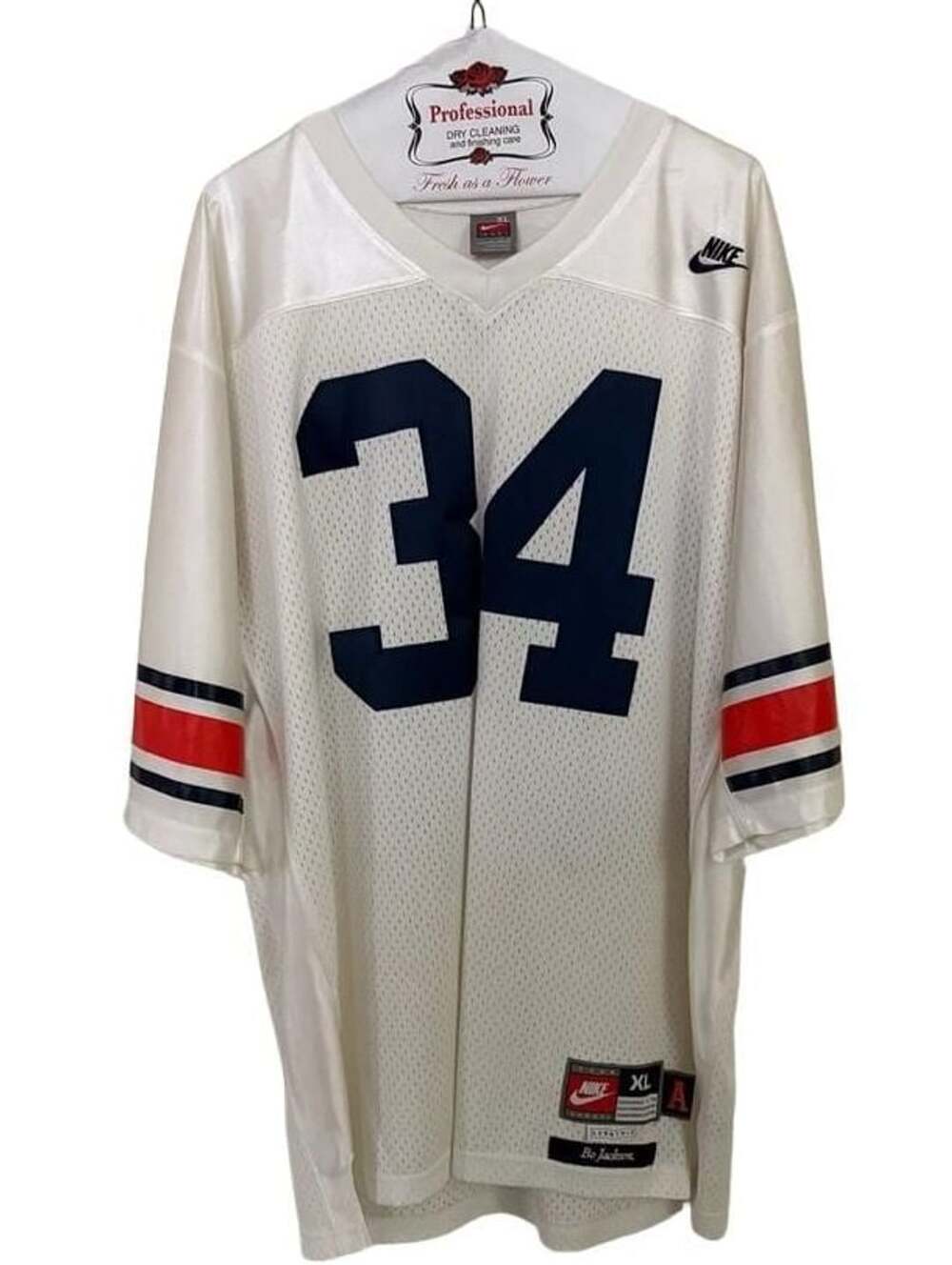Nike Bo Jackson Auburn Tigers Football Jersey Size XL White 34